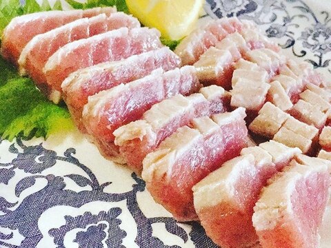 焼くだけでオシャレなおかず！マグロのレアステーキ♡